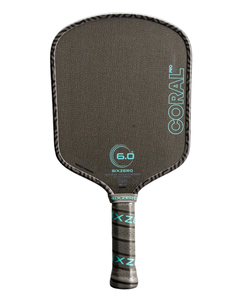 Six Zero Coral Pro Widebody 16mm pickleball paddle